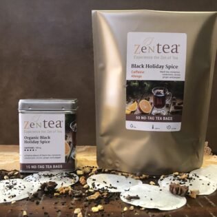 Black Holiday Spice- Organic- Caffeine- Tea Bag